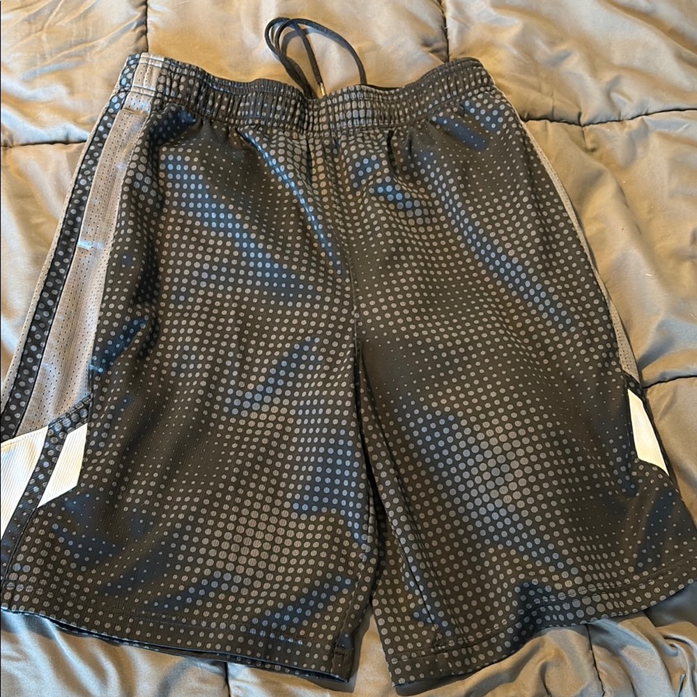 Men's Black and Gray Athletic Shorts